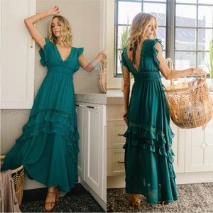 Baltic Born Ruffle Maxi Dress